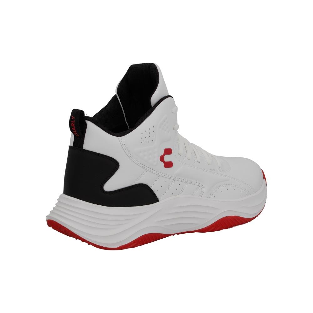 Foto 3 | Tenis Deportivo Basquet Charly Comodo Caballero Hombre Blanco