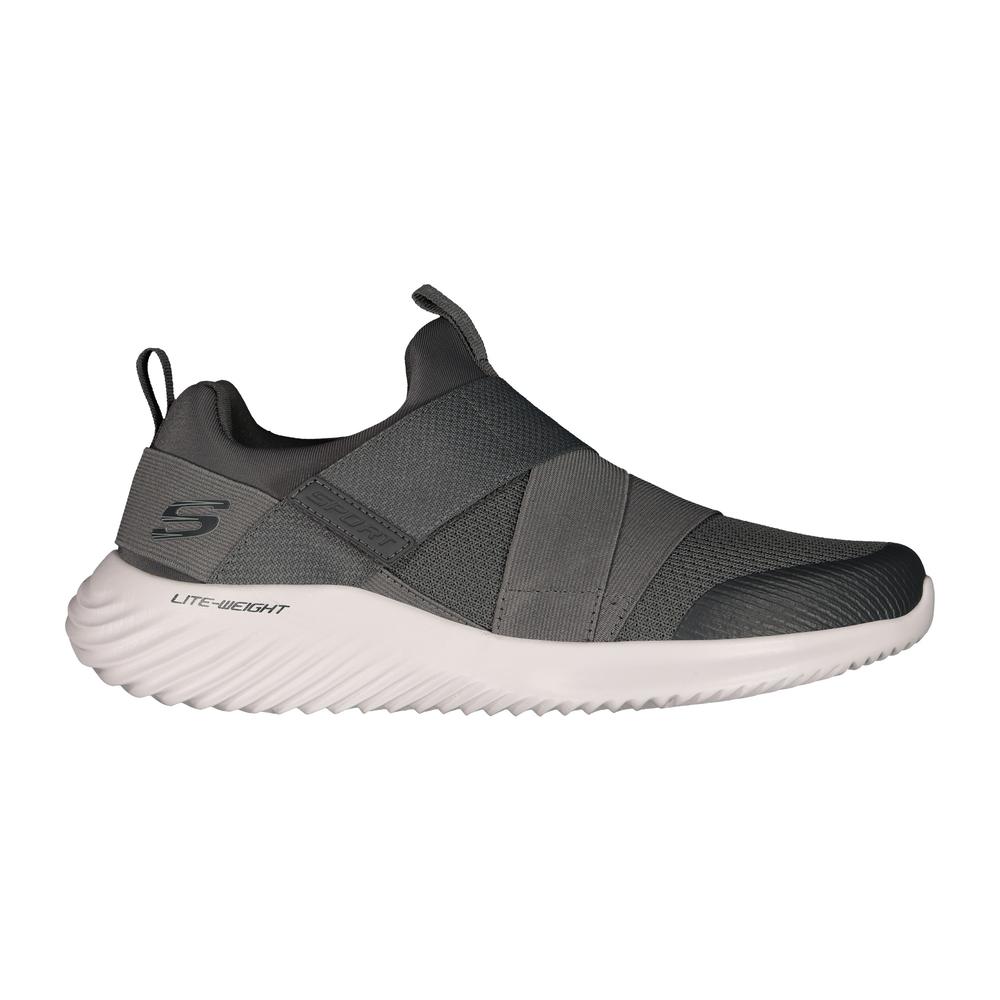 Tenis Skechers Original Hombre Elastico Memory Foam Gris