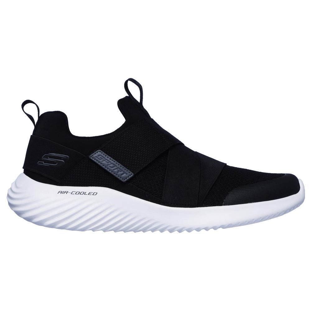 Tenis Hombre Skechers Elastico Memory Foam Textiles Negro