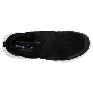 Foto 4 | Tenis Hombre Skechers Elastico Memory Foam Textiles Negro