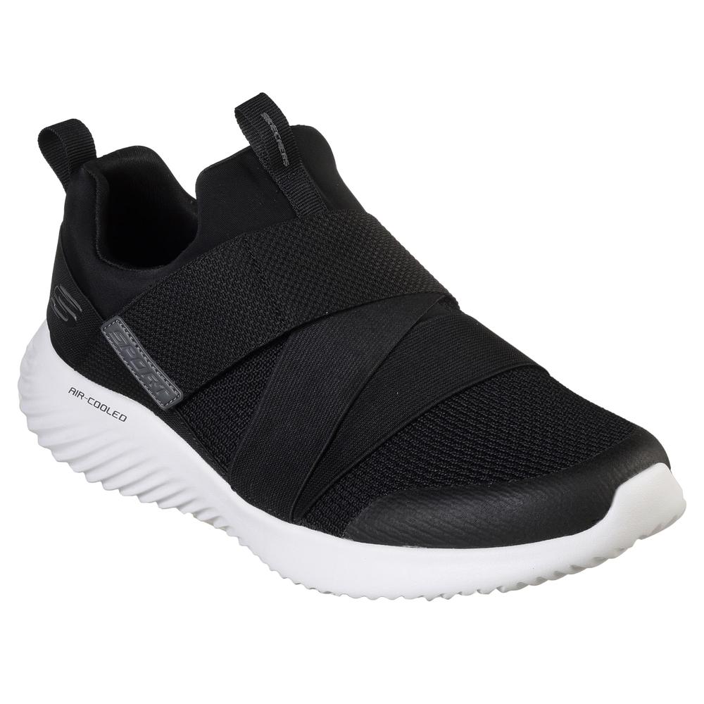 Foto 5 | Tenis Hombre Skechers Elastico Memory Foam Textiles Negro