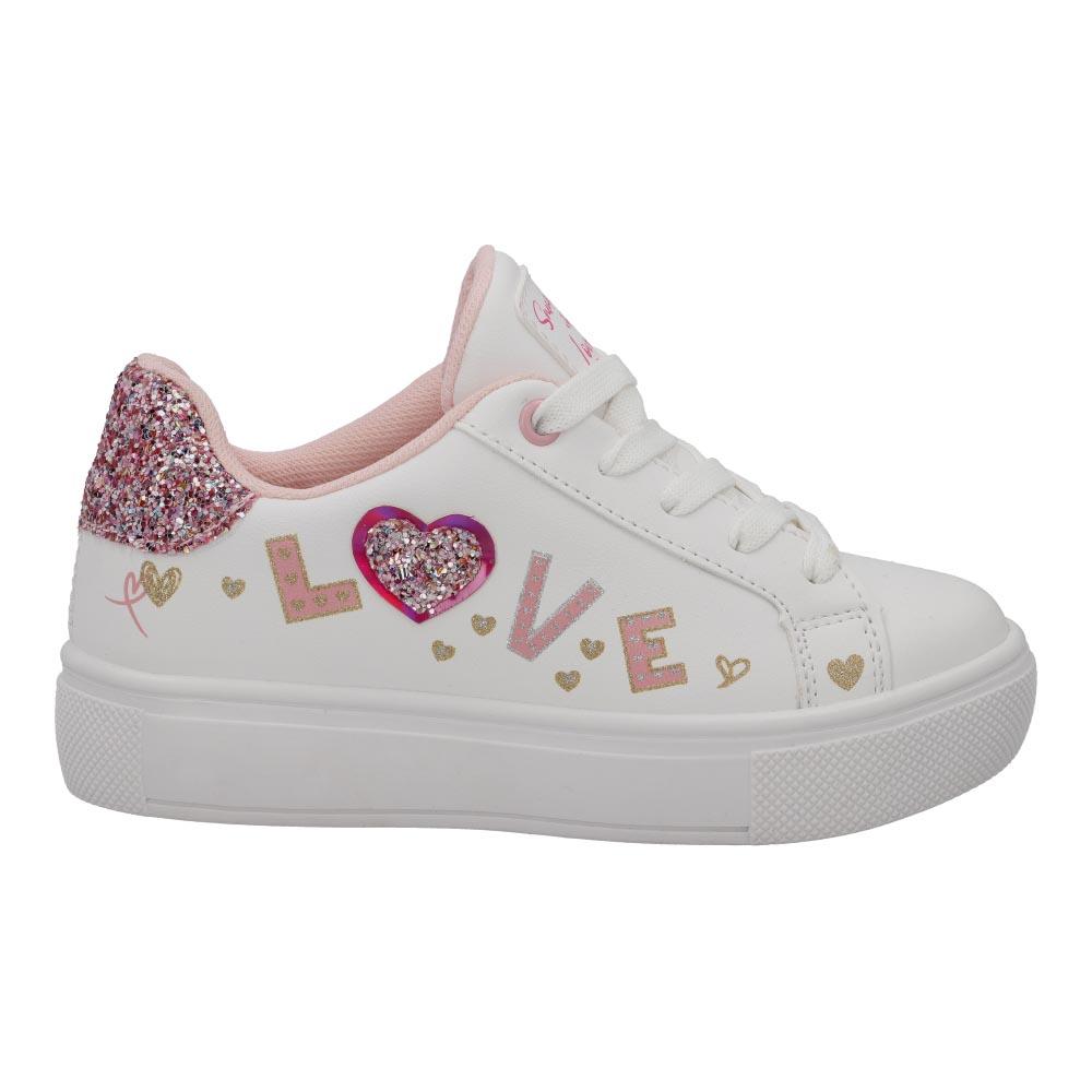 Foto 1 | Tenis Niña Hgn By Mr Shu Casual Confort Blanco