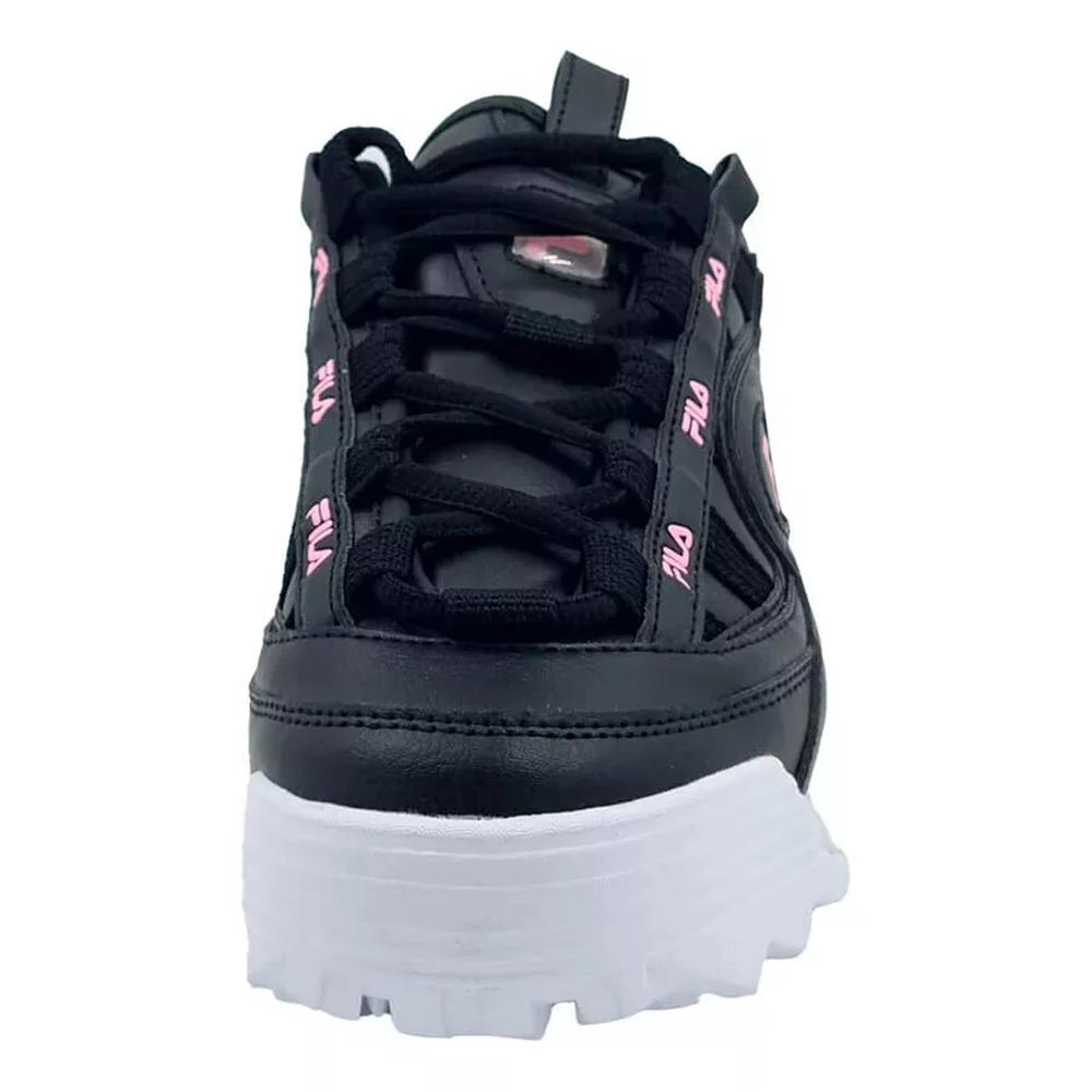 Foto 4 | Tenis Fila Mujer Casuales Comodos Original Sneackers Negro