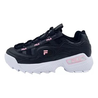 Foto 5 | Tenis Fila Mujer Casuales Comodos Original Sneackers Negro