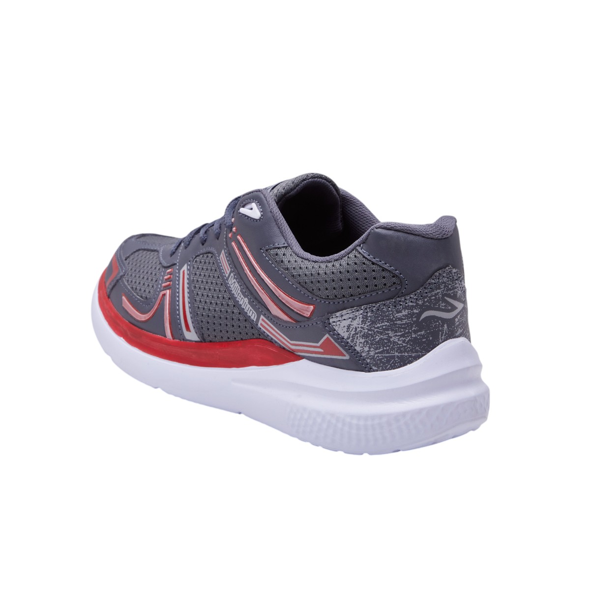 Foto 4 pulgar | Tenis Calzado Watanbe Color Gris Y Rojo Deportivo Hombre Diseño Vintage