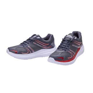 Foto 4 | Tenis Calzado Watanbe Color Gris Y Rojo Deportivo Hombre Diseño Vintage