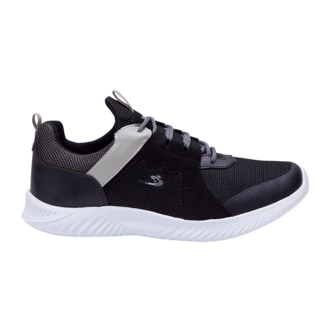 Tenis Calzado Watanabe Color Negro Deportivos Unisex Suela Blanca
