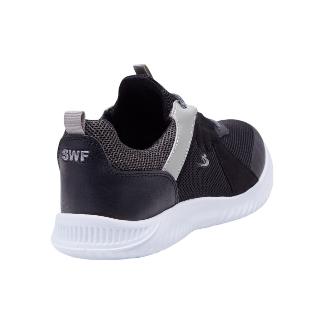 Foto 3 pulgar | Tenis Calzado Watanabe Color Negro Deportivos Unisex Suela Blanca