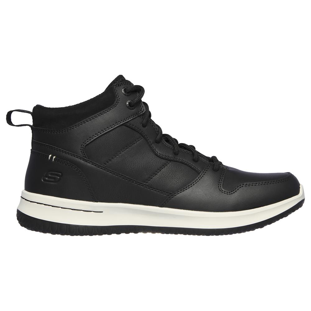 Tenis Skechers para Hombre Tipo Botin Memory Foam Negro