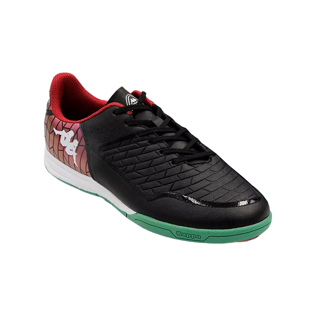Tenis Fútbol Kappa Turf Kombat Player Hombre Negro Verde