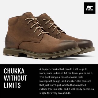 Foto 2 | Botas Sorel Madson Ll Chukka Impermeables Para Hombre, Color Tabaco - Venta Internacional.