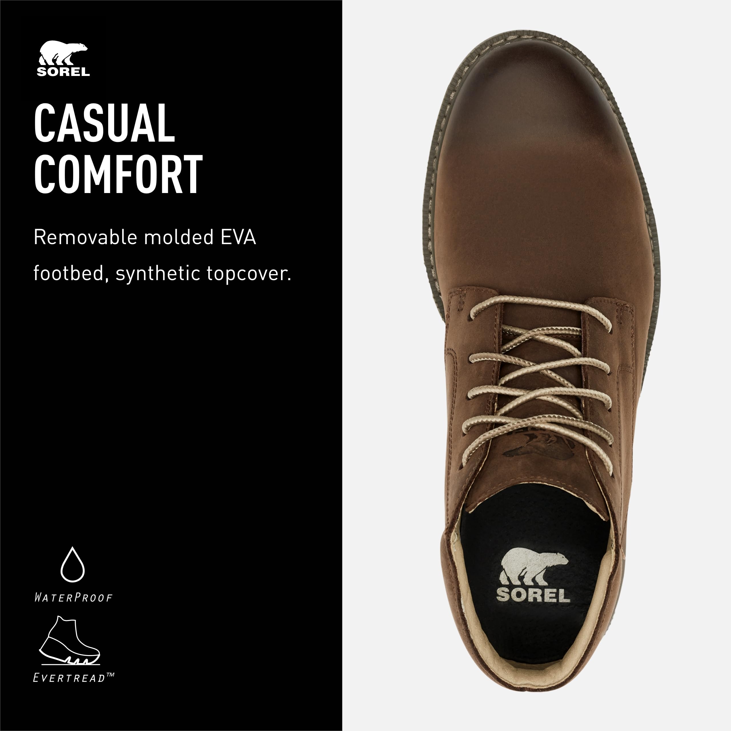 Foto 5 pulgar | Botas Sorel Madson Ll Chukka Impermeables Para Hombre, Color Tabaco - Venta Internacional.