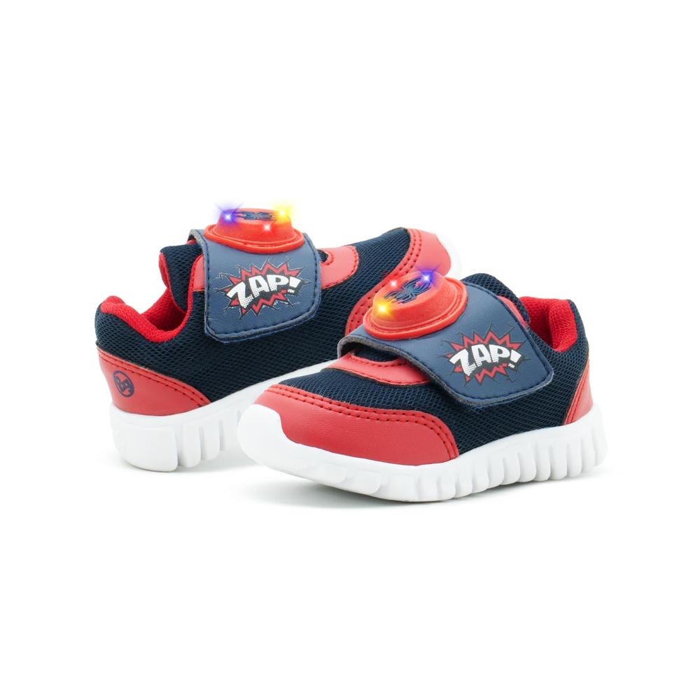 Foto 4 pulgar | Tenis Luces Bubble Gummers  Araña Color Marino Rojo Yason Azul Marino