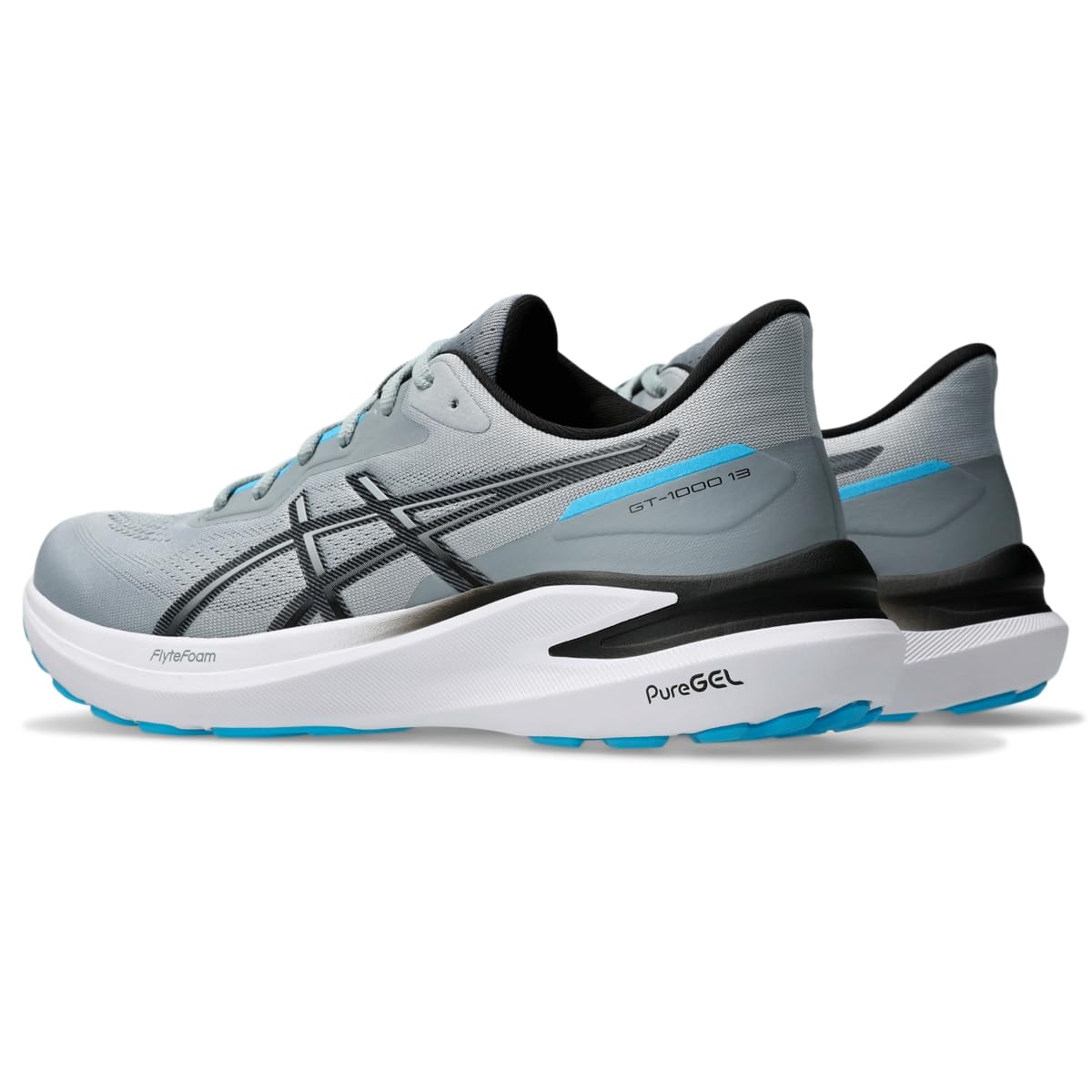Foto 3 | Zapatillas Para Correr Asics Gt-1000 13 Para Hombre, Talla 9.5 Sheet Rock/black - Venta Internacional.