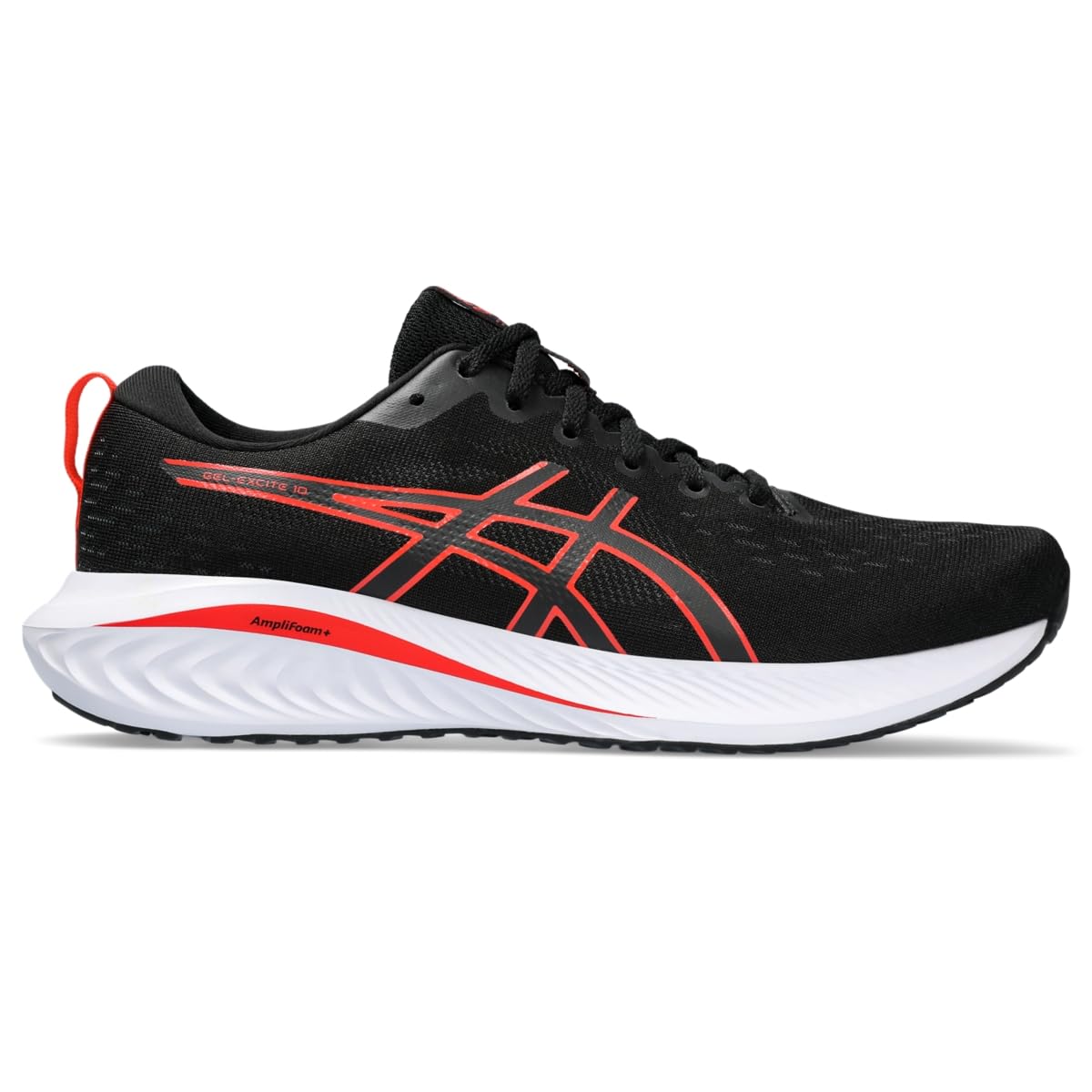 Zapatillas Para Correr Asics Gel-excite 10 Para Hombre, Color Negro/rojo Intenso - Venta Internacional.