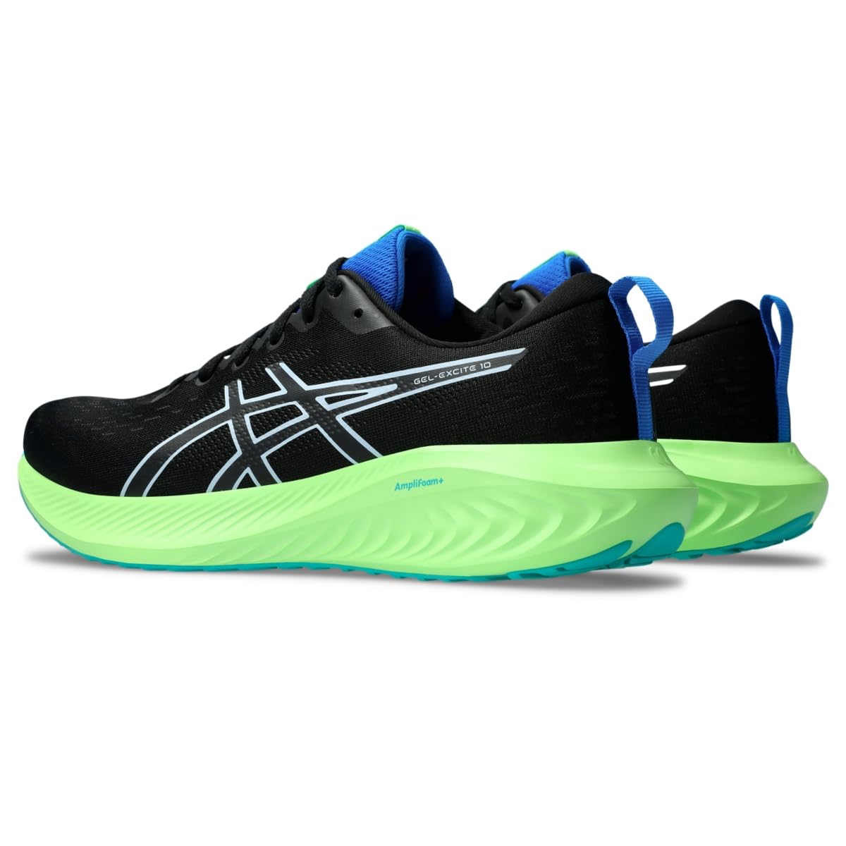 Foto 4 pulgar | Zapatillas De Running Asics Gel-excite 10 Para Hombre, Color Negro Y Azul Claro - Venta Internacional.