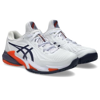 Foto 2 | Zapatillas De Tenis Asics Court Flytefoam 3 Para Hombre Blanco/grisáceo - Venta Internacional.
