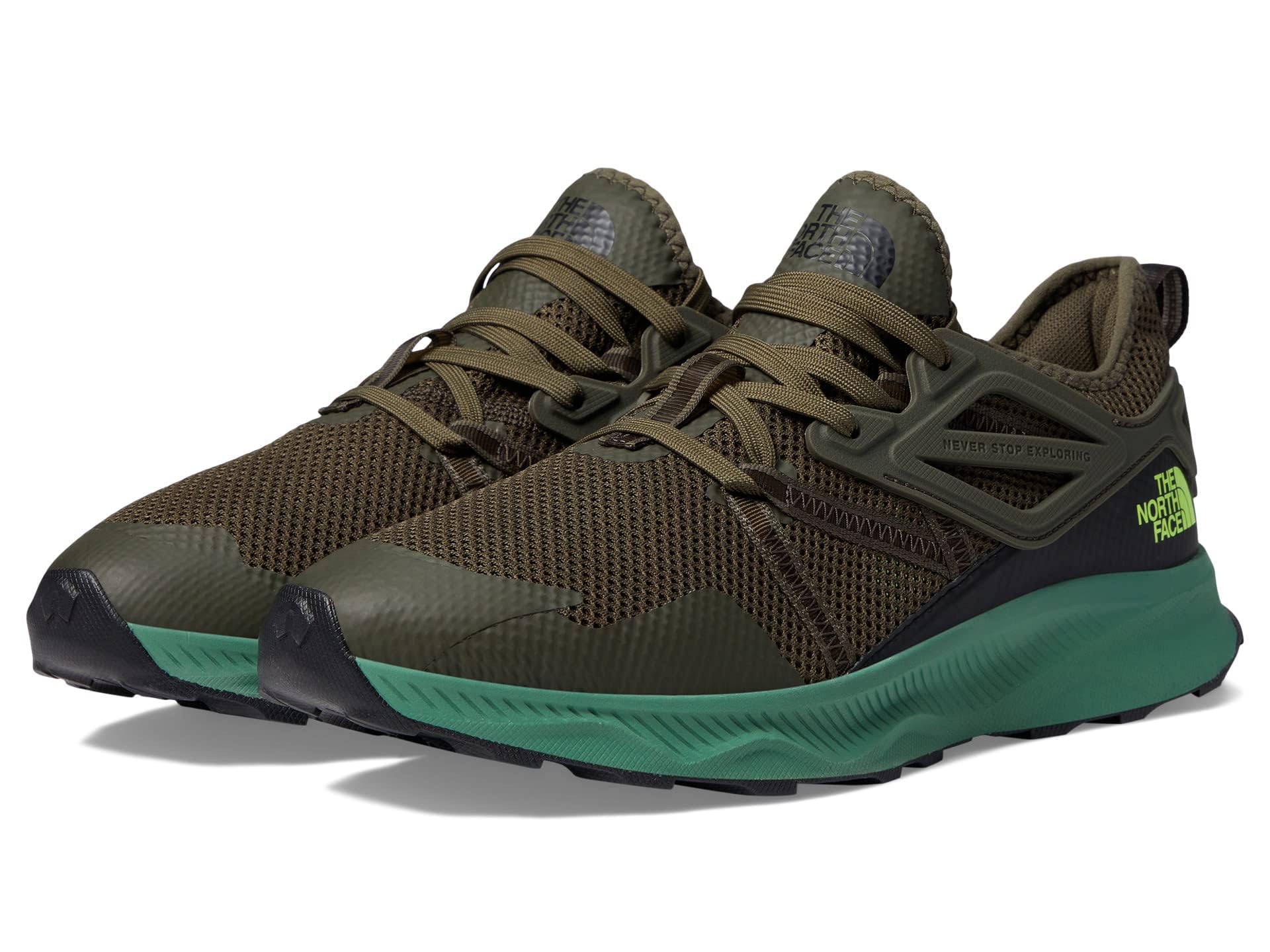 Foto 2 pulgar | Zapatillas De Senderismo The North Face Oxeye Para Hombre, Color Verde, Talla 12 - Venta Internacional.