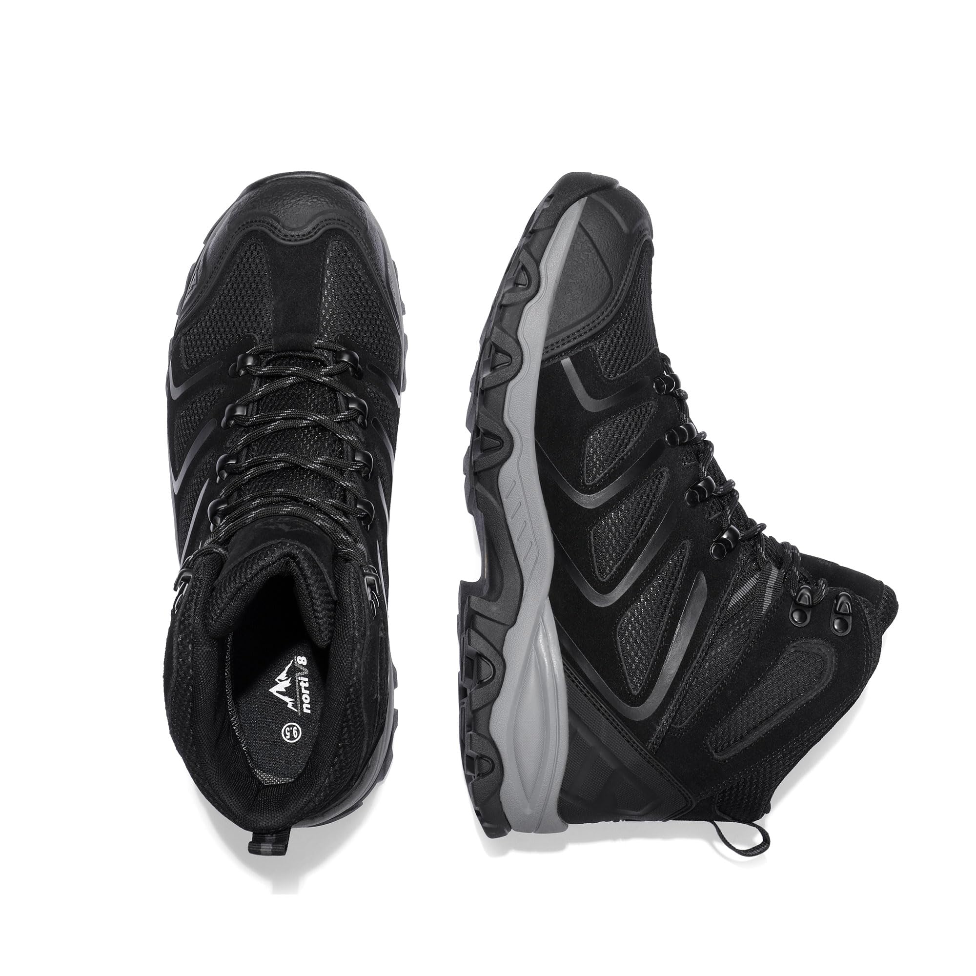 Foto 5 pulgar | Botas De Senderismo Nortiv 8 Armadillo Impermeables Para Hombre, Talla 10, Negras - Venta Internacional.