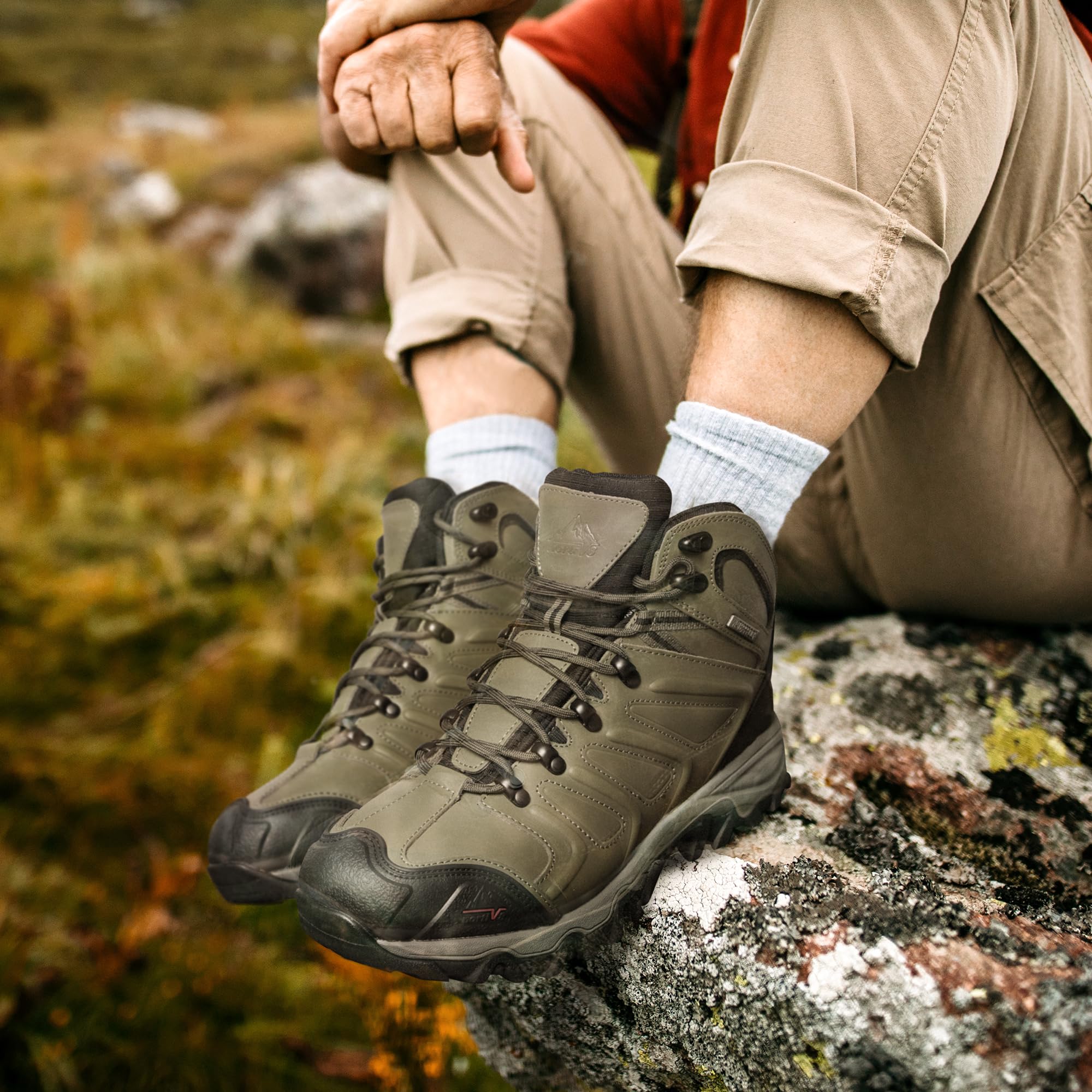 Foto 6 | Botas De Senderismo Nortiv 8 Armadillo Impermeables Para Hombre, Talla 15 - Venta Internacional.