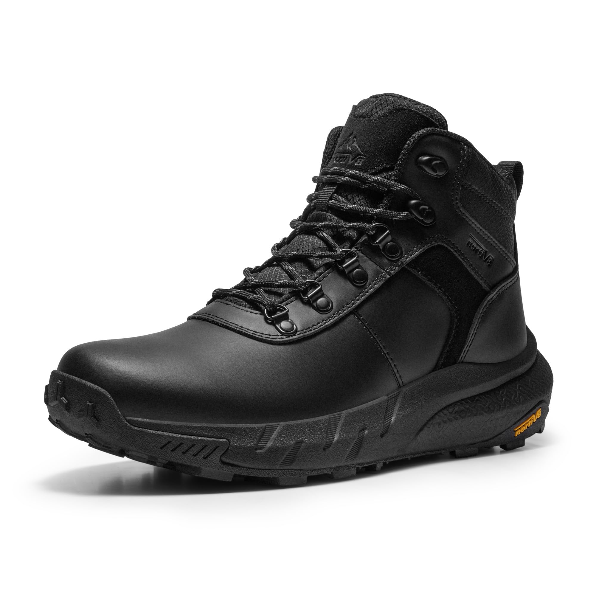 Foto 1 | Botas De Senderismo Nortiv 8 Nmumhb2505 Impermeables De Cuero Para Hombre, Color Negro 10.5 - Venta Internacional.