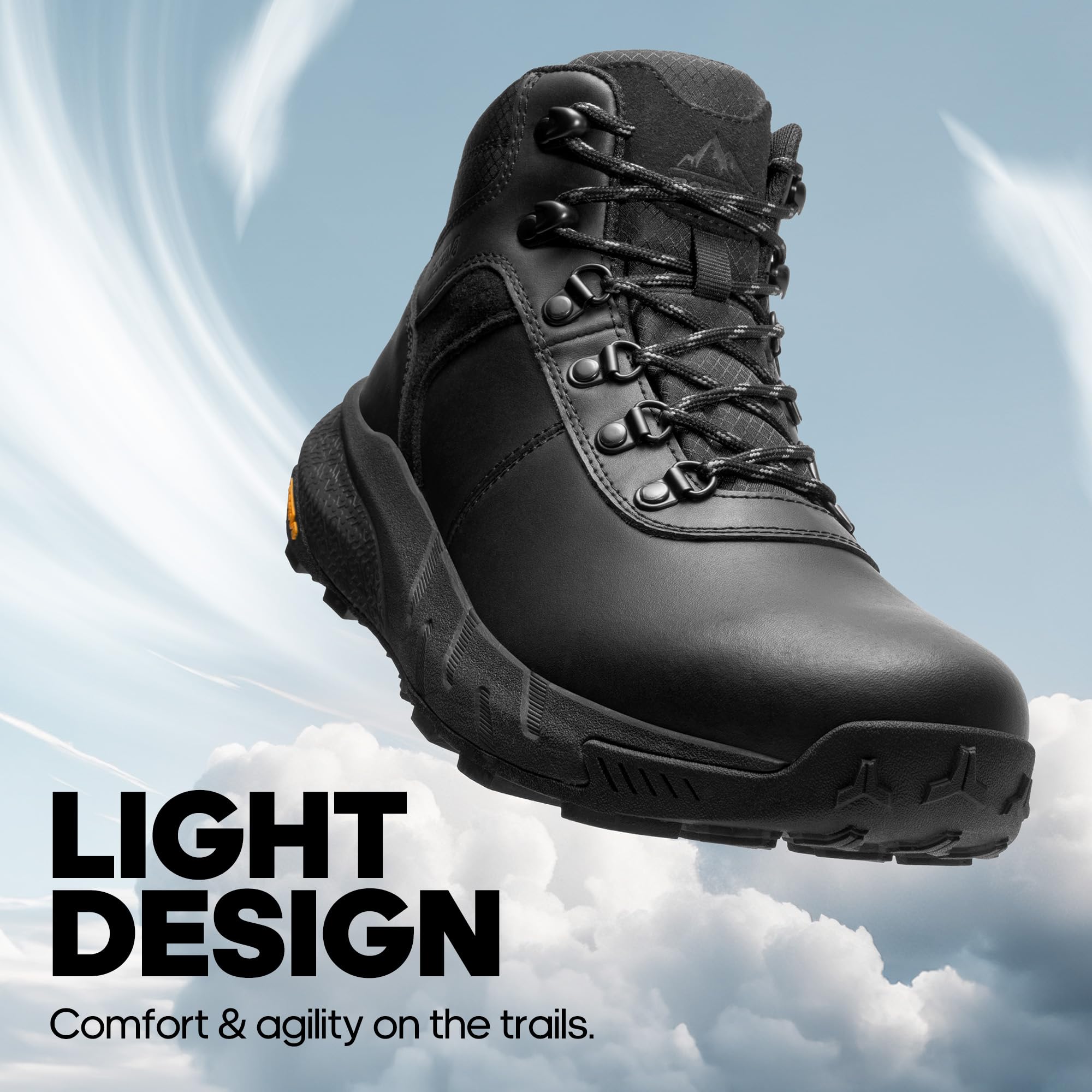 Foto 4 pulgar | Botas De Senderismo Nortiv 8 Nmumhb2505 Impermeables De Cuero Para Hombre, Color Negro 10.5 - Venta Internacional.