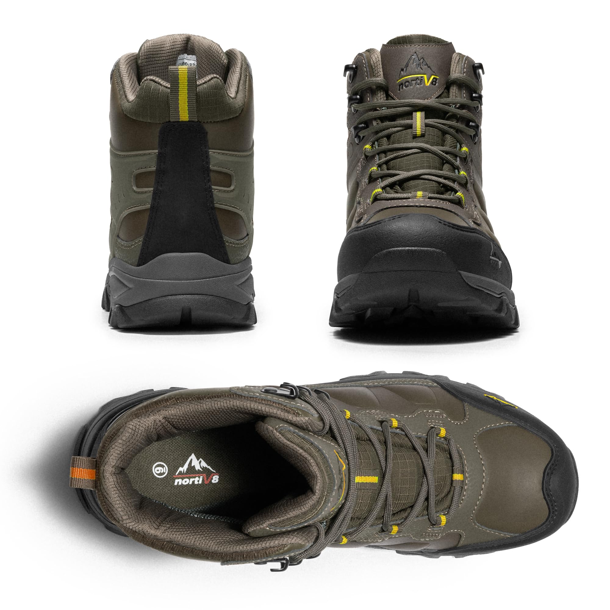 Foto 5 pulgar | Botas De Senderismo Nortiv 8 Paladin Impermeables Para Hombre Olive 7.5us - Venta Internacional.