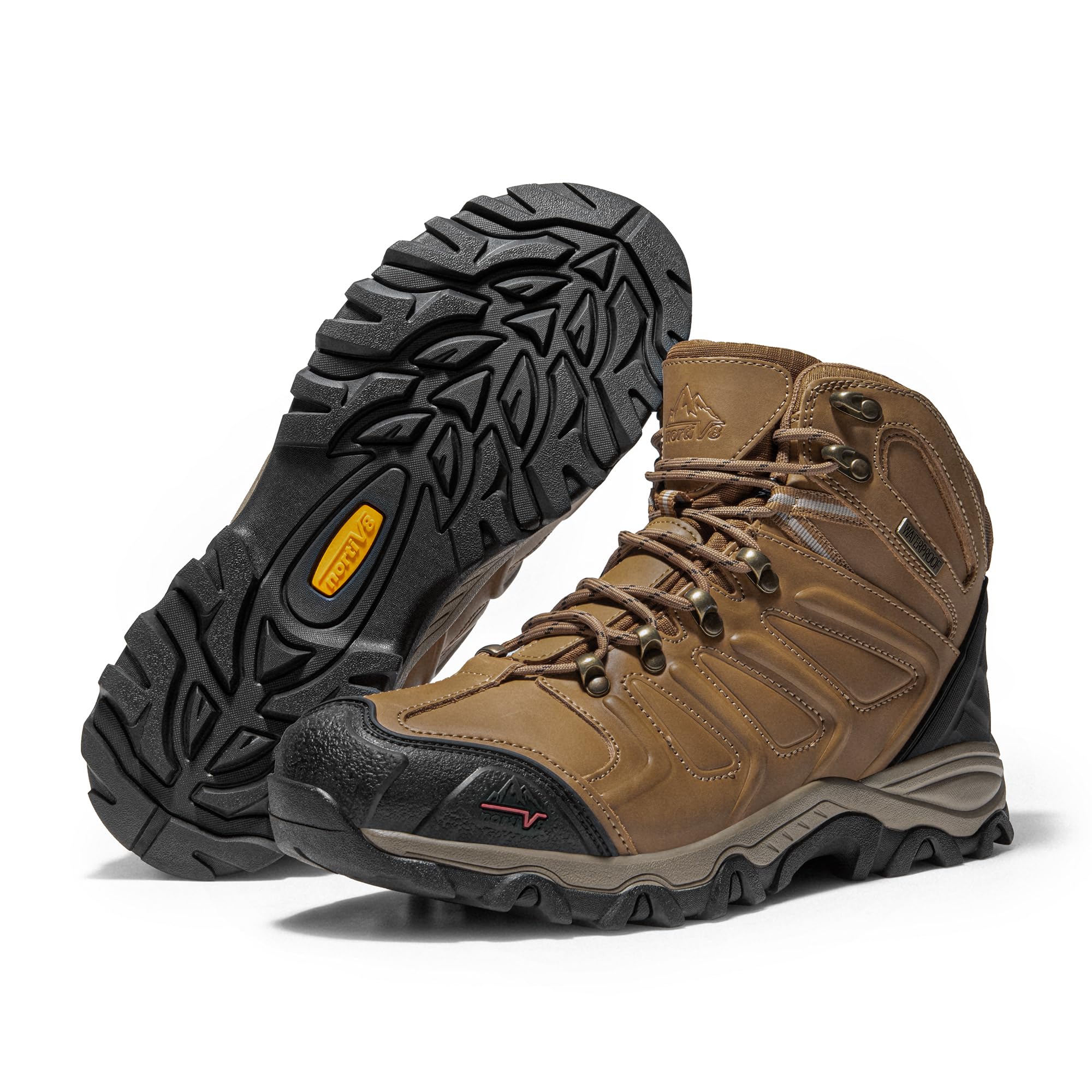 Foto 3 pulgar | Botas De Senderismo Nortiv 8 Armadillo Impermeables Para Hombre, Color Marrón 6.5us - Venta Internacional.