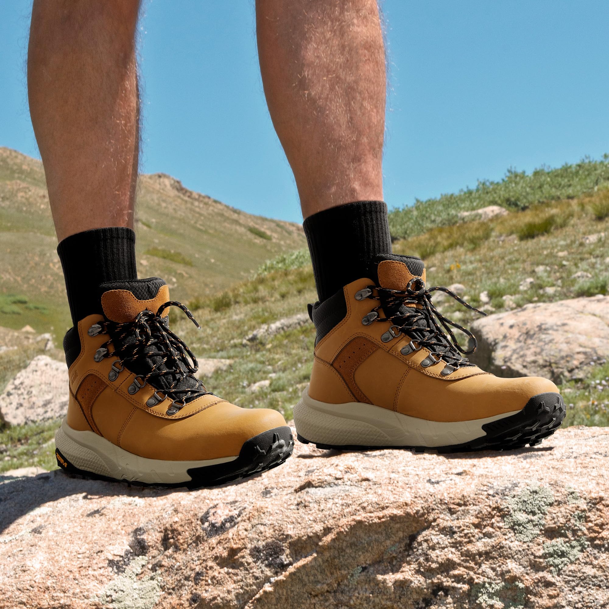 Foto 7 | Botas De Senderismo Nortiv 8 Nmumhb2505 Impermeables De Cuero Para Hombre, Color Marrón - Venta Internacional.