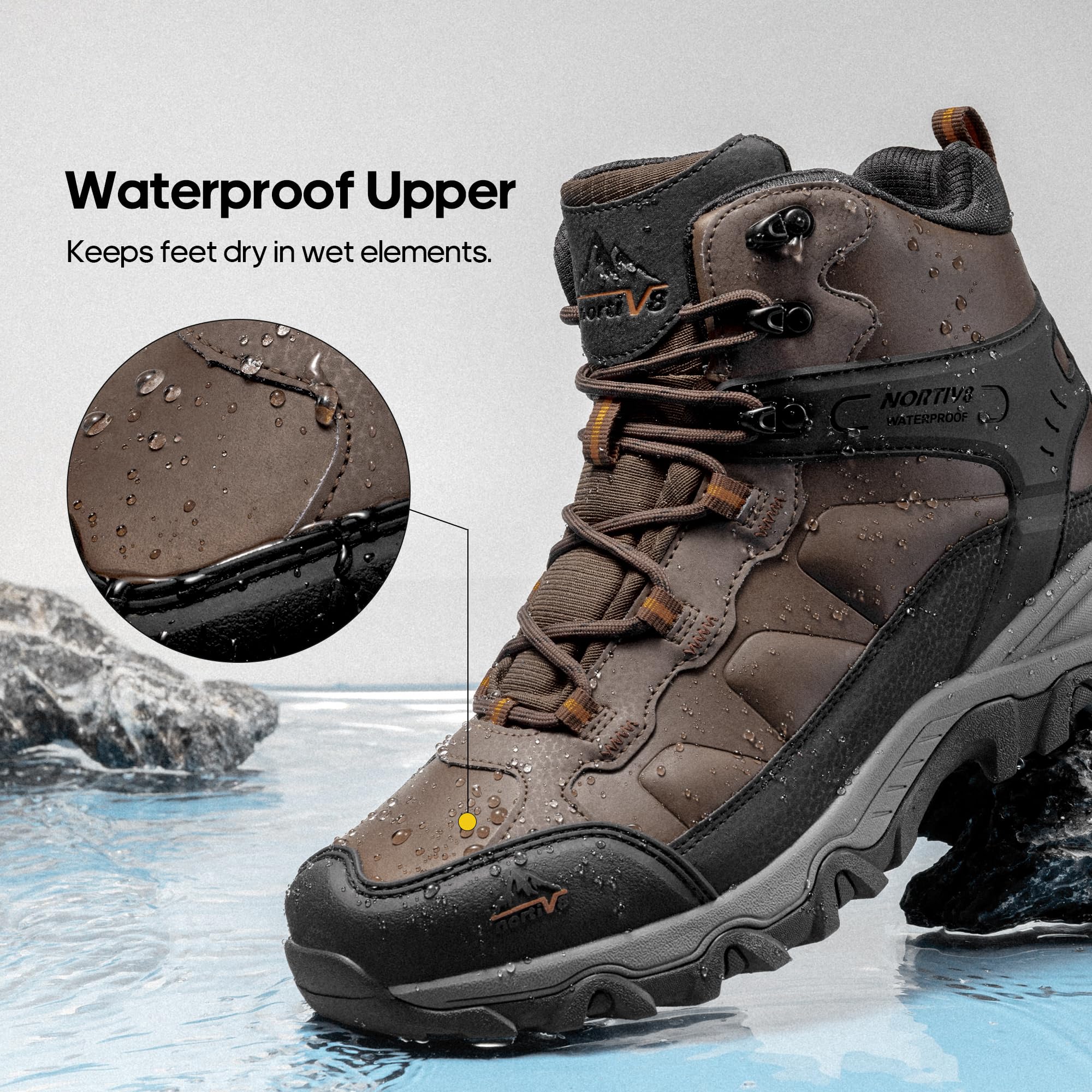 Foto 7 | Botas De Senderismo Nortiv 8 Paladin Impermeables Para Hombre Talla 11 - Venta Internacional.