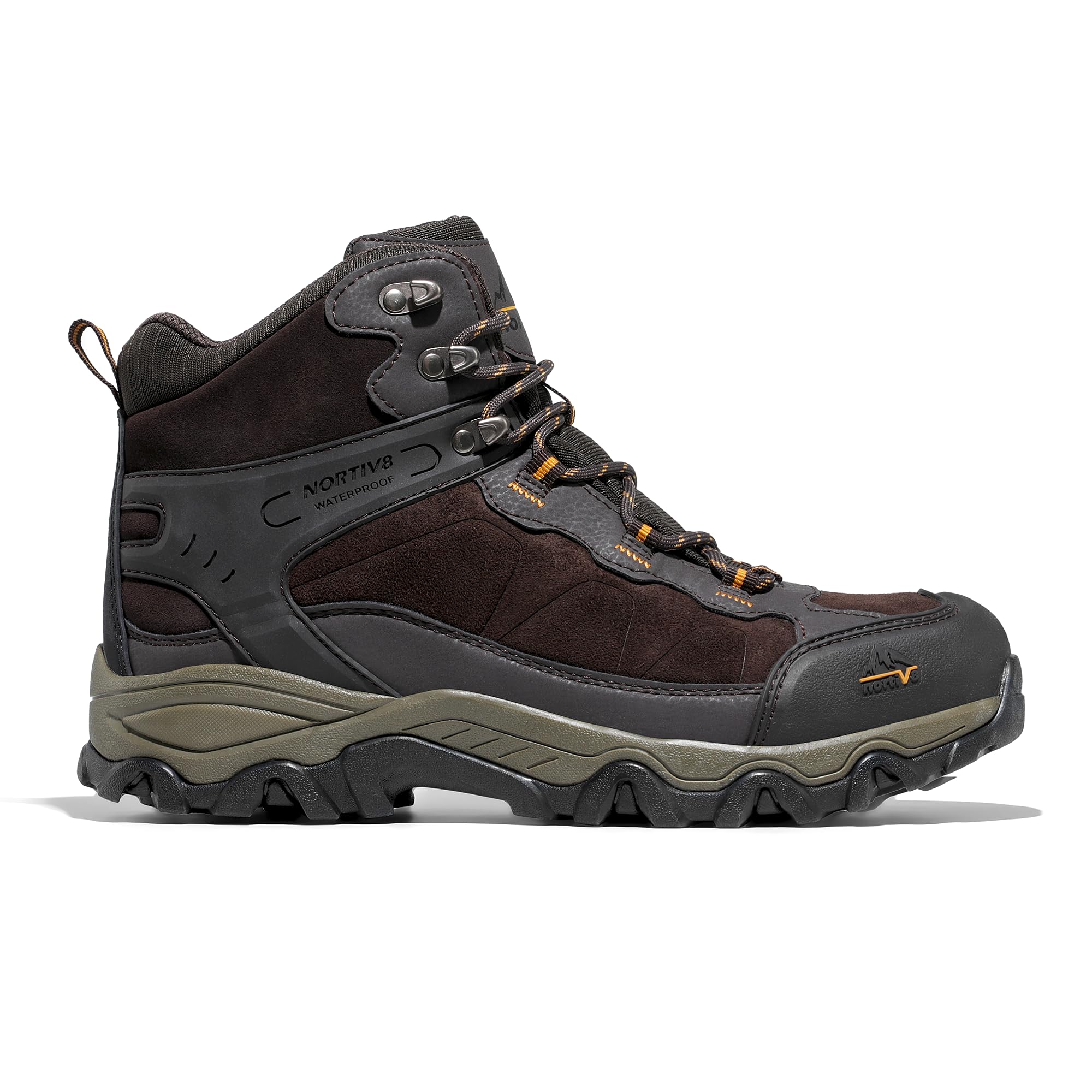 Foto 4 pulgar | Botas De Senderismo Nortiv 8 Paladin Impermeables Para Hombre, Color Marrón 7.5us - Venta Internacional.