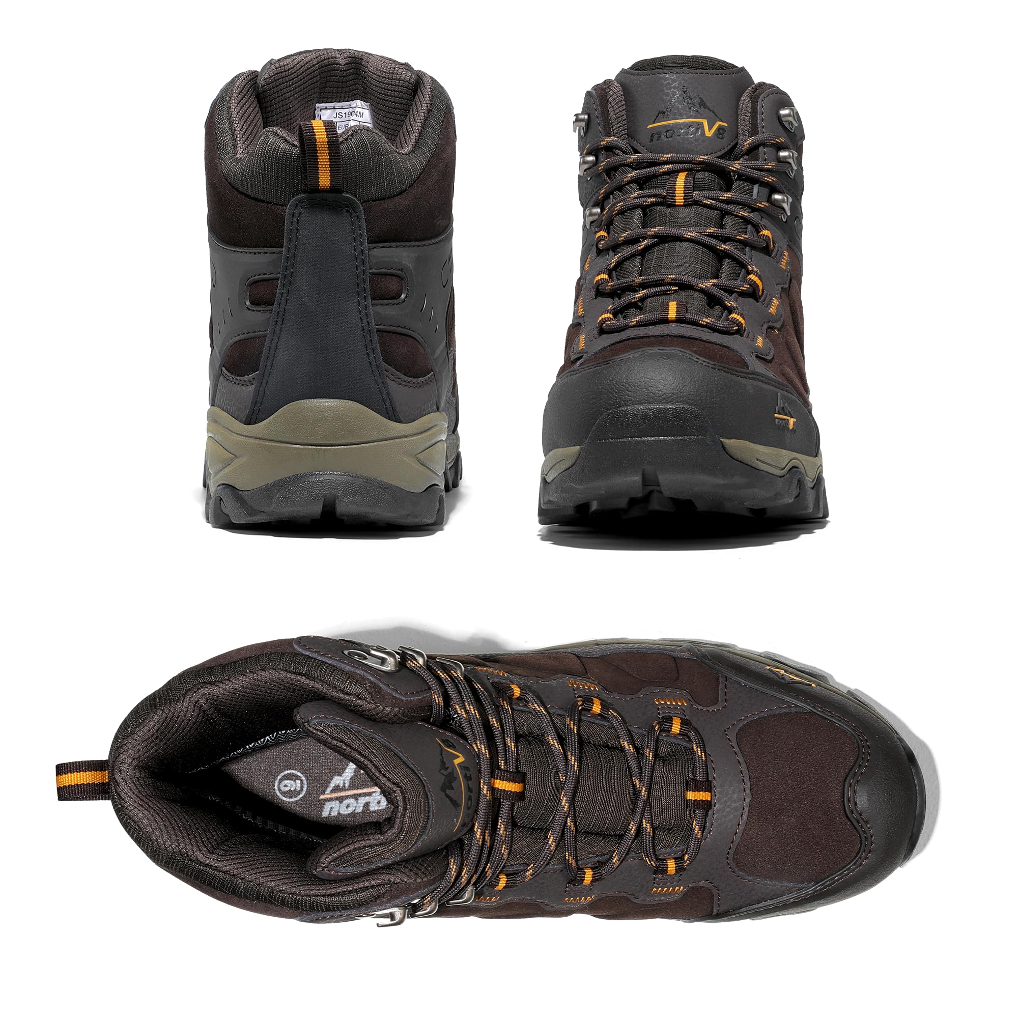 Foto 5 pulgar | Botas De Senderismo Nortiv 8 Paladin Impermeables Para Hombre, Color Marrón 7.5us - Venta Internacional.