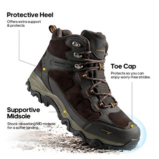 Foto 6 | Botas De Senderismo Nortiv 8 Paladin Impermeables Para Hombre, Color Marrón 7.5us - Venta Internacional.