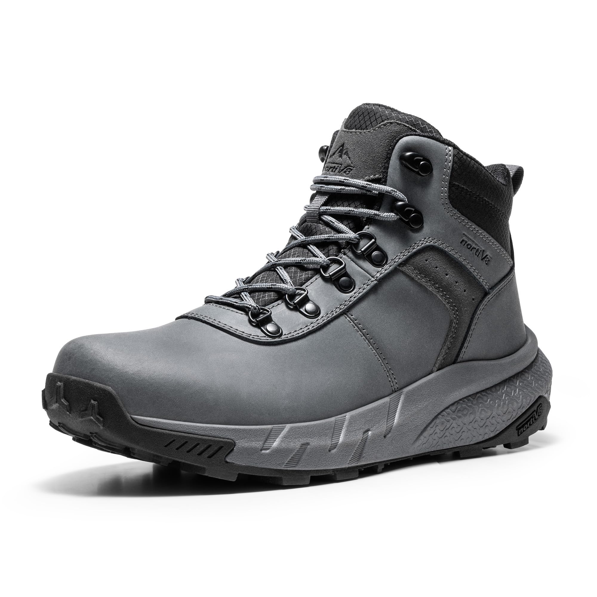 Foto 2 pulgar | Botas De Senderismo Nortiv 8 Nmumhb2505 Impermeables De Cuero Para Hombre, Gris 9 - Venta Internacional.