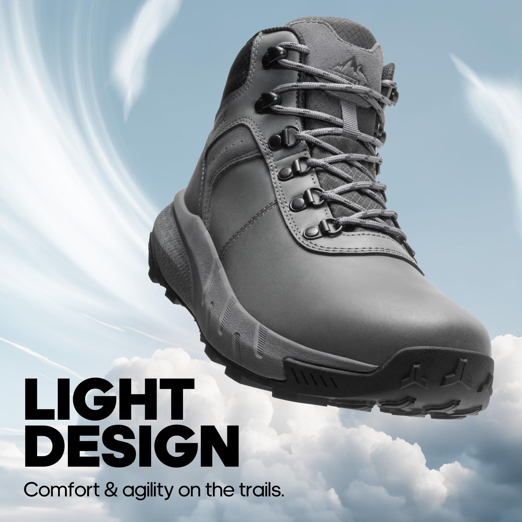 Foto 4 pulgar | Botas De Senderismo Nortiv 8 Nmumhb2505 Impermeables De Cuero Para Hombre, Gris 9 - Venta Internacional.