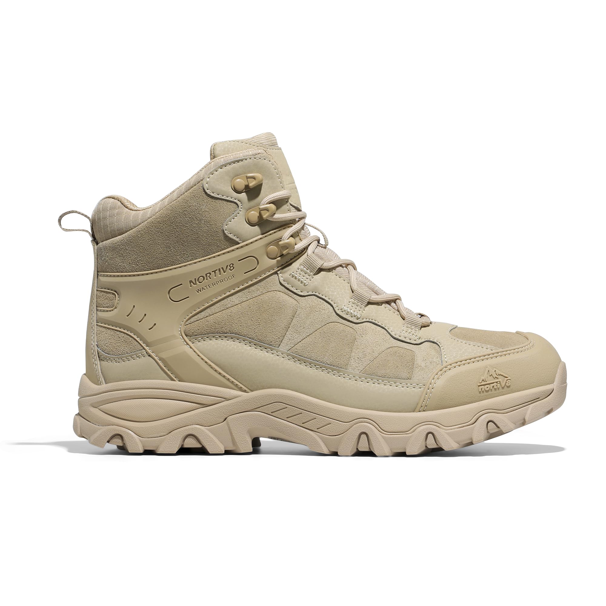 Foto 4 pulgar | Botas De Senderismo Nortiv 8 Paladin Impermeables Para Hombre, Talla 10, Color Arena - Venta Internacional.