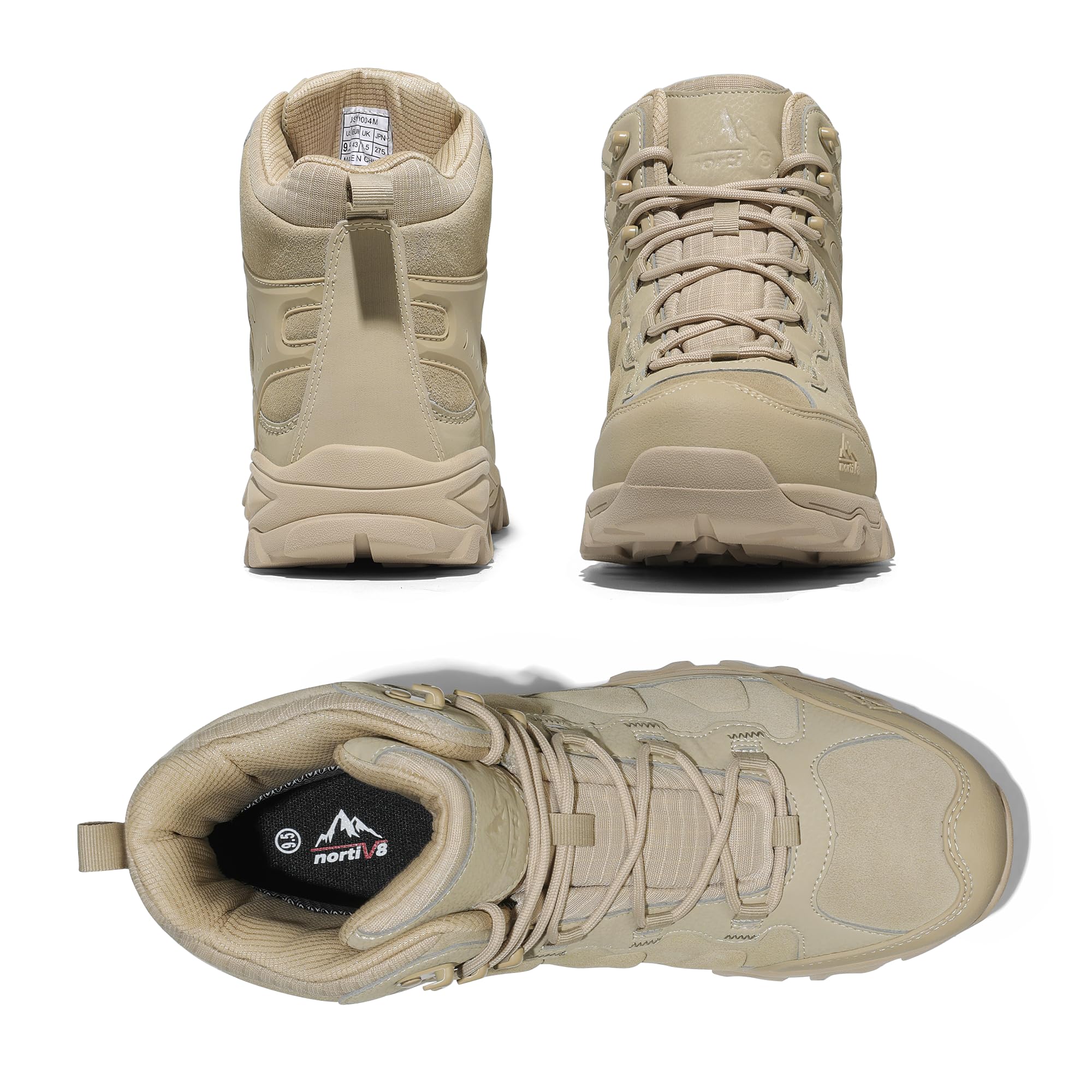 Foto 4 | Botas De Senderismo Nortiv 8 Paladin Impermeables Para Hombre, Talla 10, Color Arena - Venta Internacional.