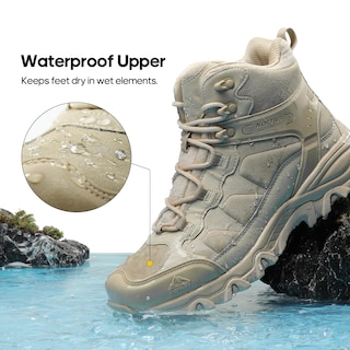 Foto 7 | Botas De Senderismo Nortiv 8 Paladin Impermeables Para Hombre, Talla 10, Color Arena - Venta Internacional.