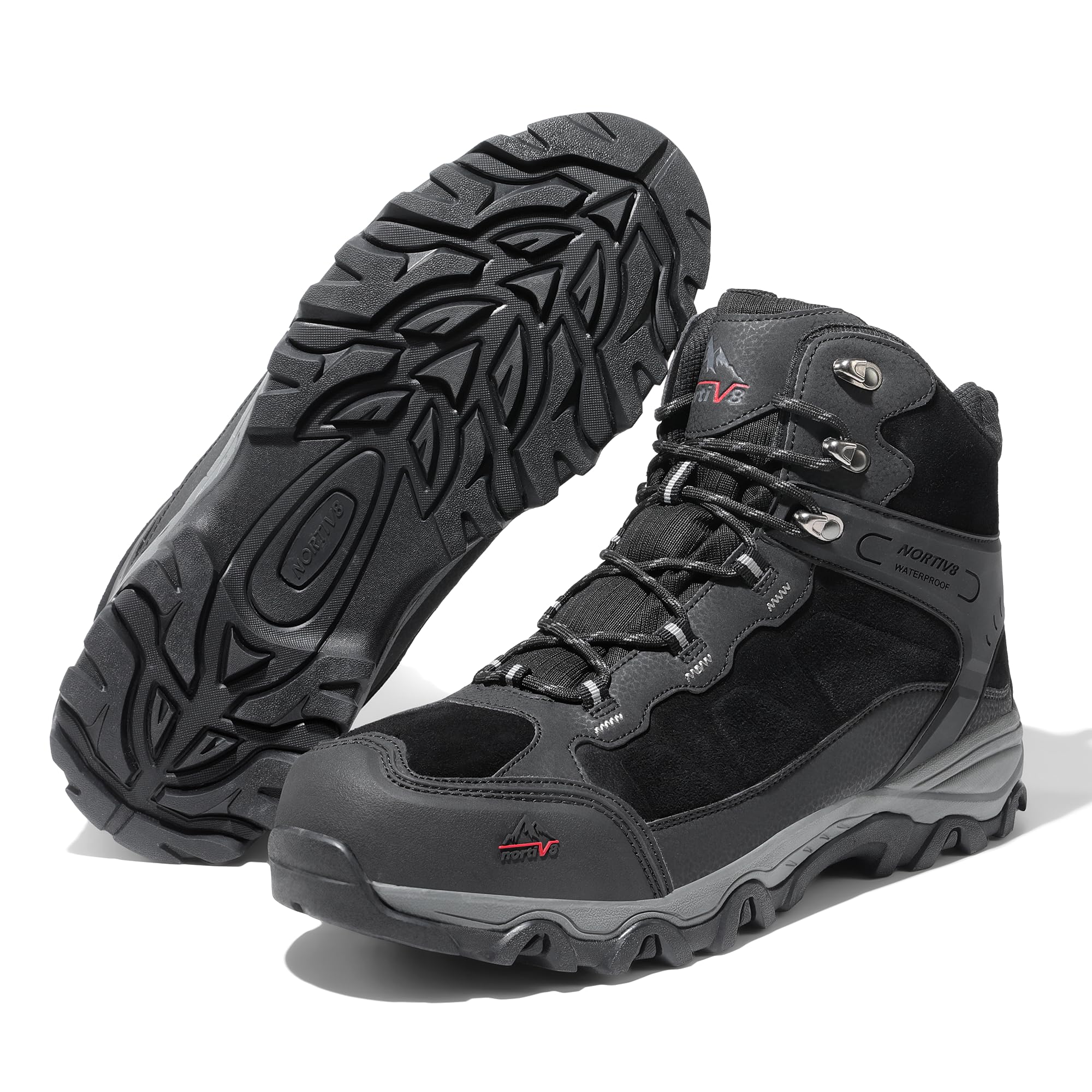 Foto 3 pulgar | Botas De Senderismo Nortiv 8 Paladin Impermeables Para Hombre, Talla 13, Color Negro - Venta Internacional.
