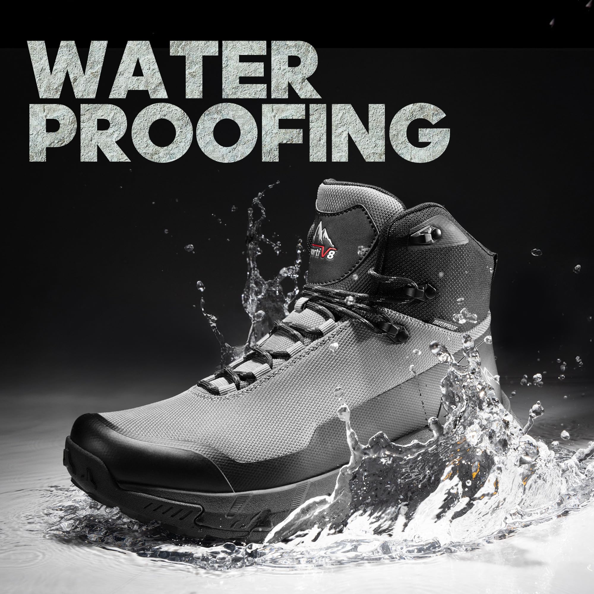 Foto 3 pulgar | Botas De Senderismo Nortiv 8 Hydrotrek Impermeables Para Hombre, Talla 9.5 - Venta Internacional.