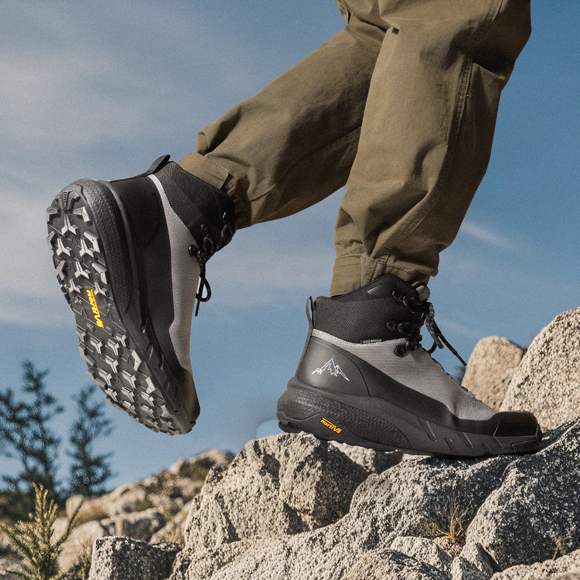 Foto 8 pulgar | Botas De Senderismo Nortiv 8 Hydrotrek Impermeables Para Hombre, Talla 9.5 - Venta Internacional.
