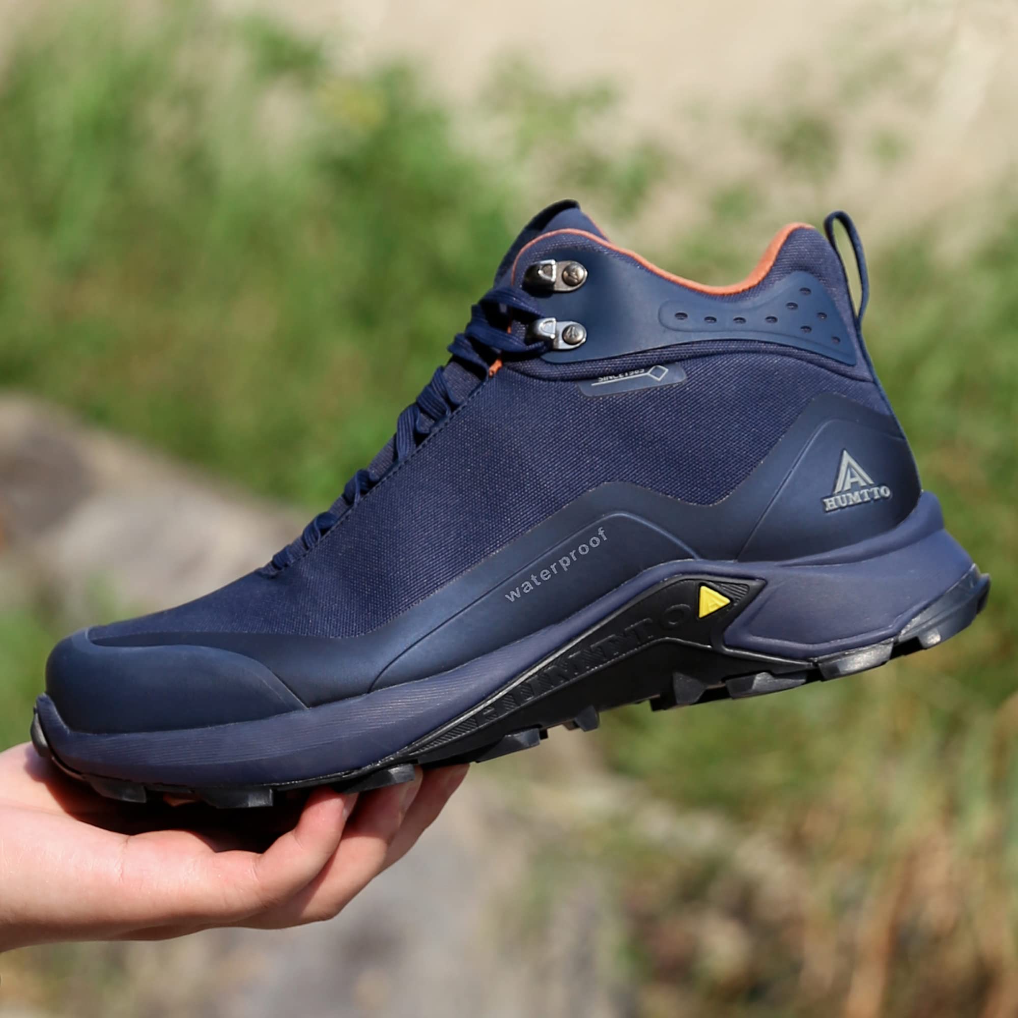 Foto 7 | Botas De Senderismo Humtto All-terrain Impermeables Para Hombre Azul 8.5 - Venta Internacional.
