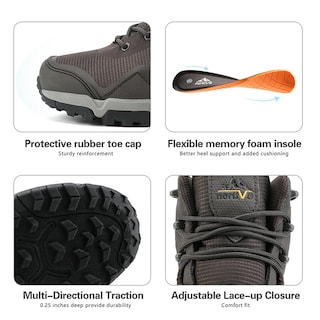 Foto 2 | Botas De Senderismo Nortiv 8 Paladin Impermeables Para Hombre, Color Marrón, Talla 10 - Venta Internacional.