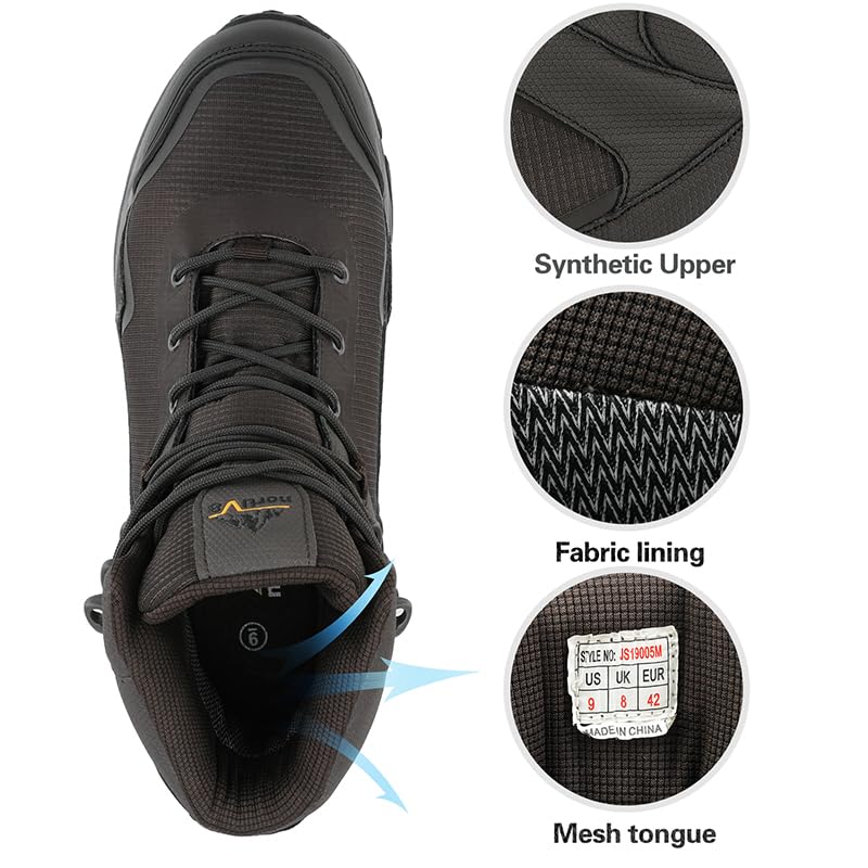 Foto 4 pulgar | Botas De Senderismo Nortiv 8 Paladin Impermeables Para Hombre, Color Marrón, Talla 10 - Venta Internacional.