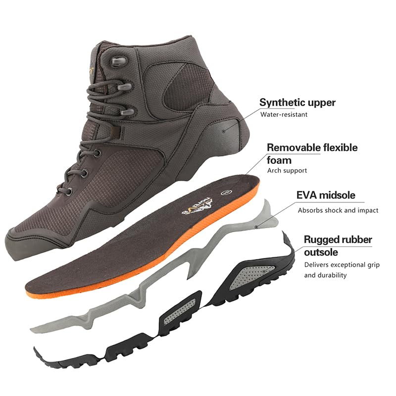 Foto 6 pulgar | Botas De Senderismo Nortiv 8 Paladin Impermeables Para Hombre, Color Marrón, Talla 10 - Venta Internacional.