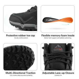 Foto 3 | Botas De Senderismo Nortiv 8 Paladin Impermeables Para Hombre, Talla 13 - Venta Internacional.