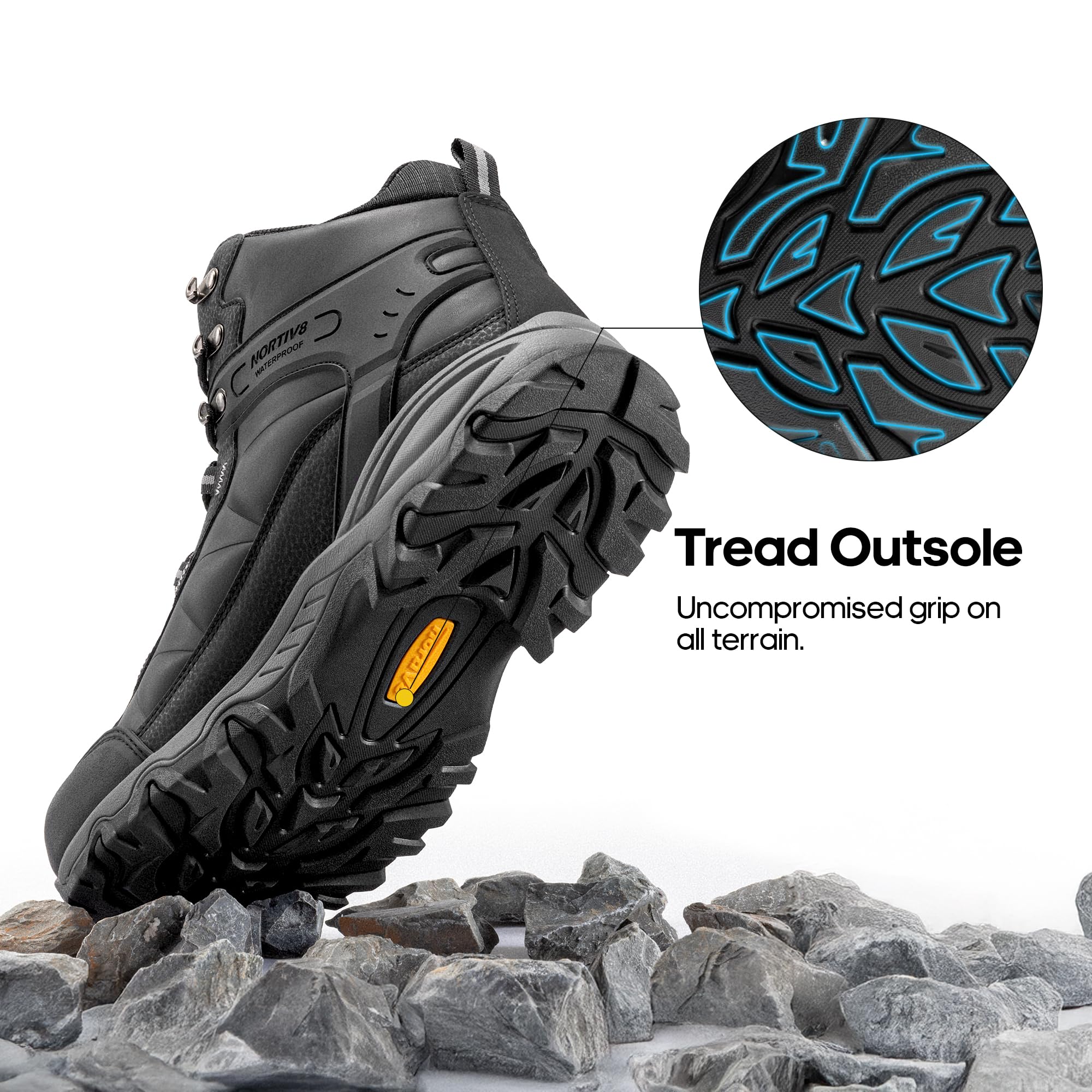 Foto 5 | Botas De Senderismo Nortiv 8 Paladin Impermeables Para Hombre Talla 11 - Venta Internacional.