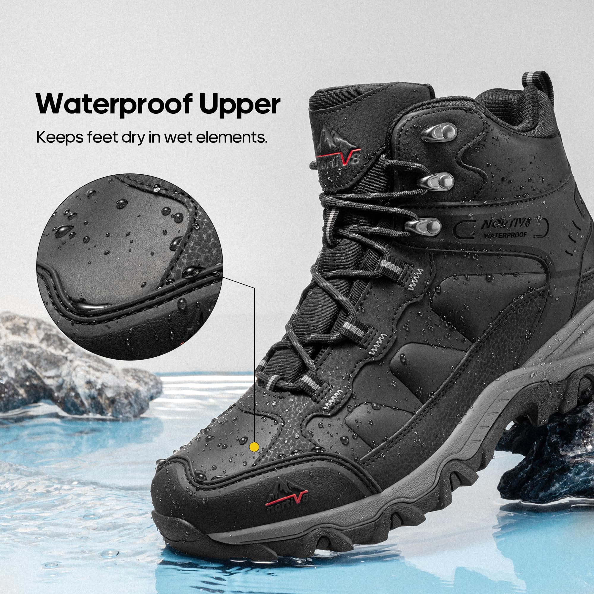 Foto 7 | Botas De Senderismo Nortiv 8 Paladin Impermeables Para Hombre Talla 11 - Venta Internacional.