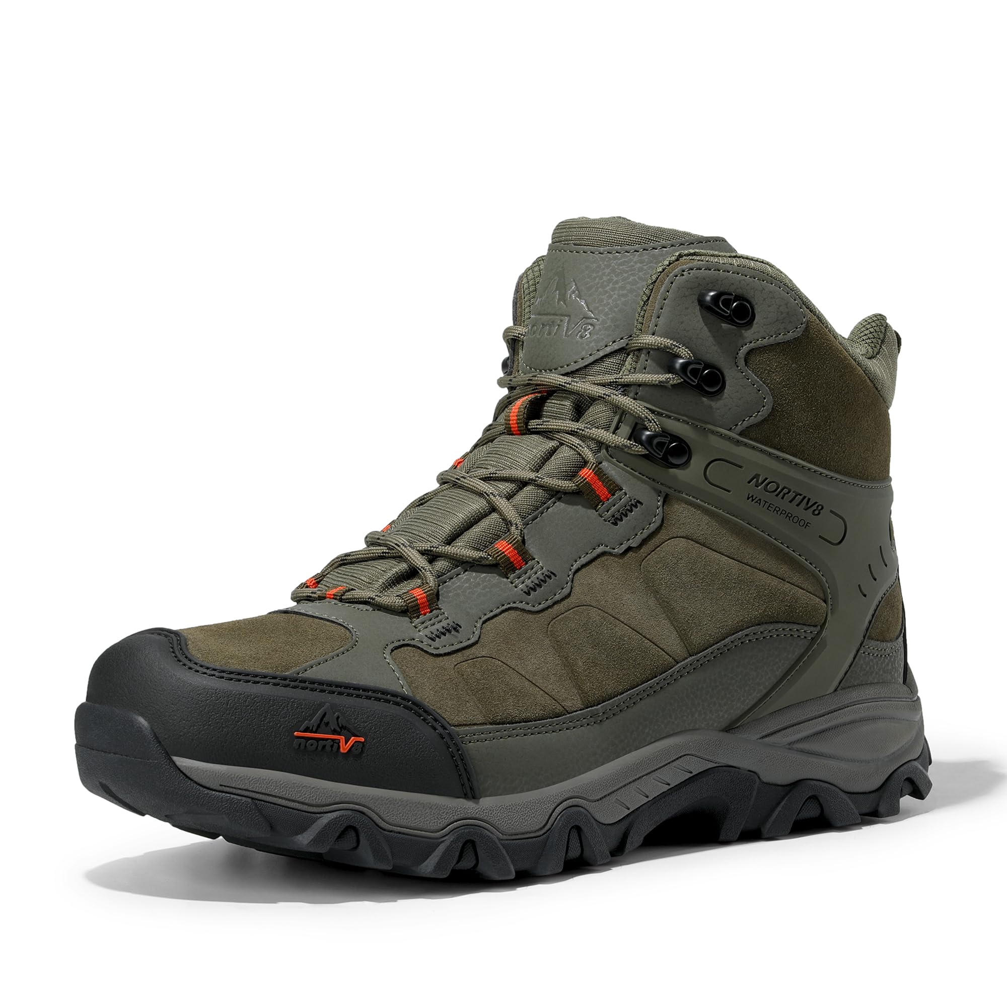 Foto 2 pulgar | Botas De Senderismo Nortiv 8 Paladin Impermeables Para Hombre, Color Verde Militar - Venta Internacional.