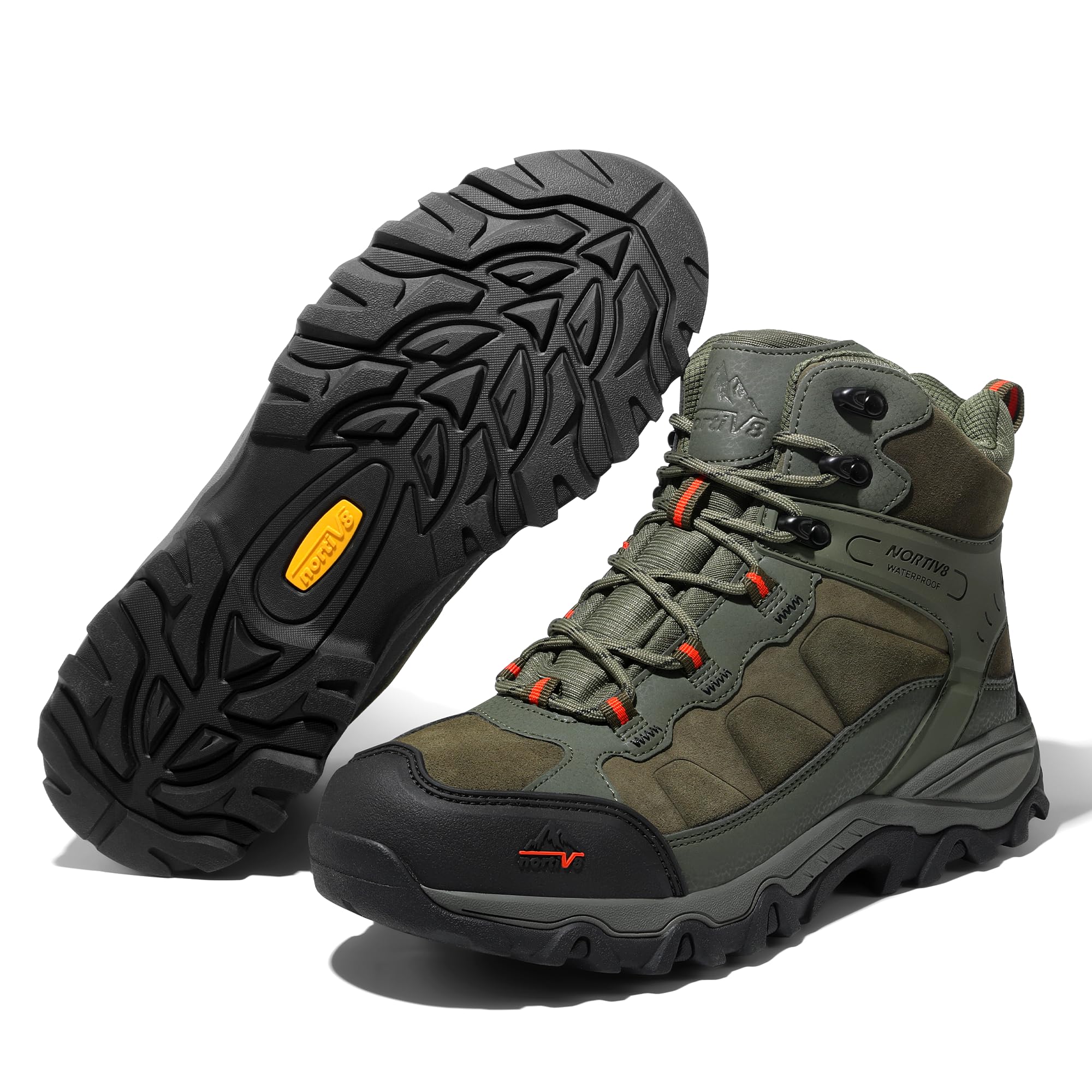 Foto 3 pulgar | Botas De Senderismo Nortiv 8 Paladin Impermeables Para Hombre, Color Verde Militar - Venta Internacional.